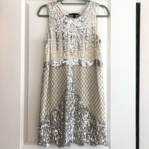 BCBG Maxazria Sequin Embellished Dress
